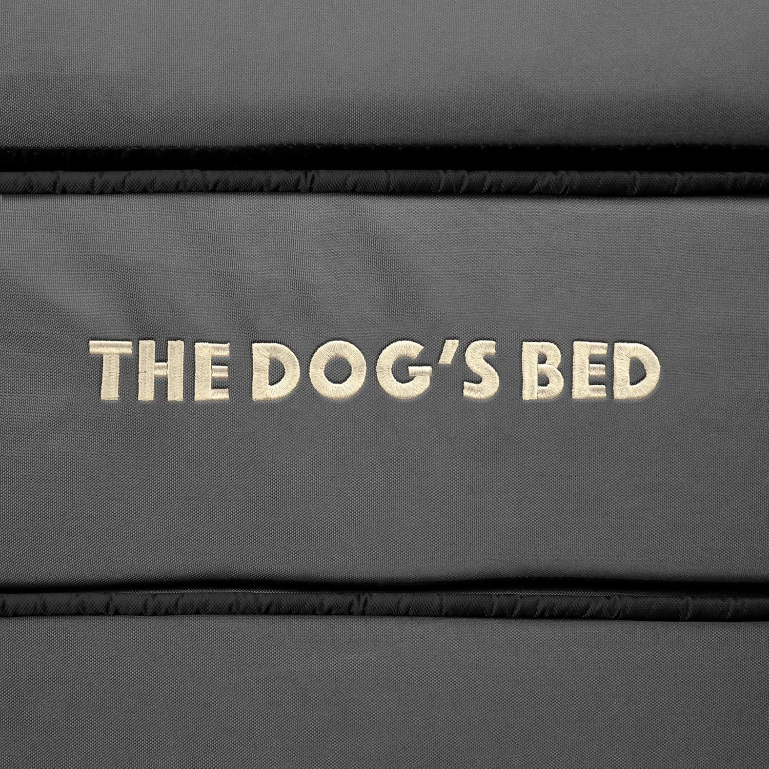 The Dogs Bed Orthopedic Standard Foam Dog Bed with Standard Support, Large Grey with Black Trim, Waterproof, Supportive Dog Bed with Replaceable Covers, Veterinary Approved