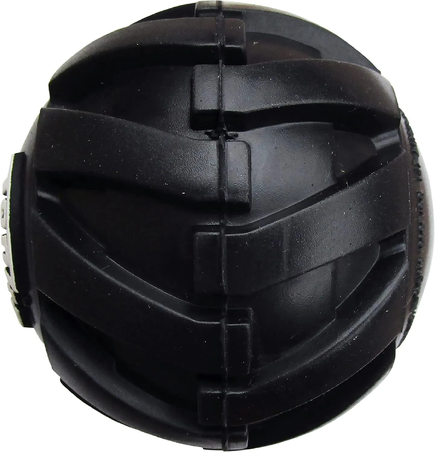 Tonka Mega Tread Ball Treat Holder Dog Toy, Lightweight, Durable and Water Resistant, 3 Inches, for Small/Medium/Large Breeds, Single Unit, Black