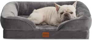 Washable Dog Bed Waterproof with Removable Washable Cover Pet Bed for French Bulldog Medium Dog Bed Doggy Bed for Dogs up to 35 lbs